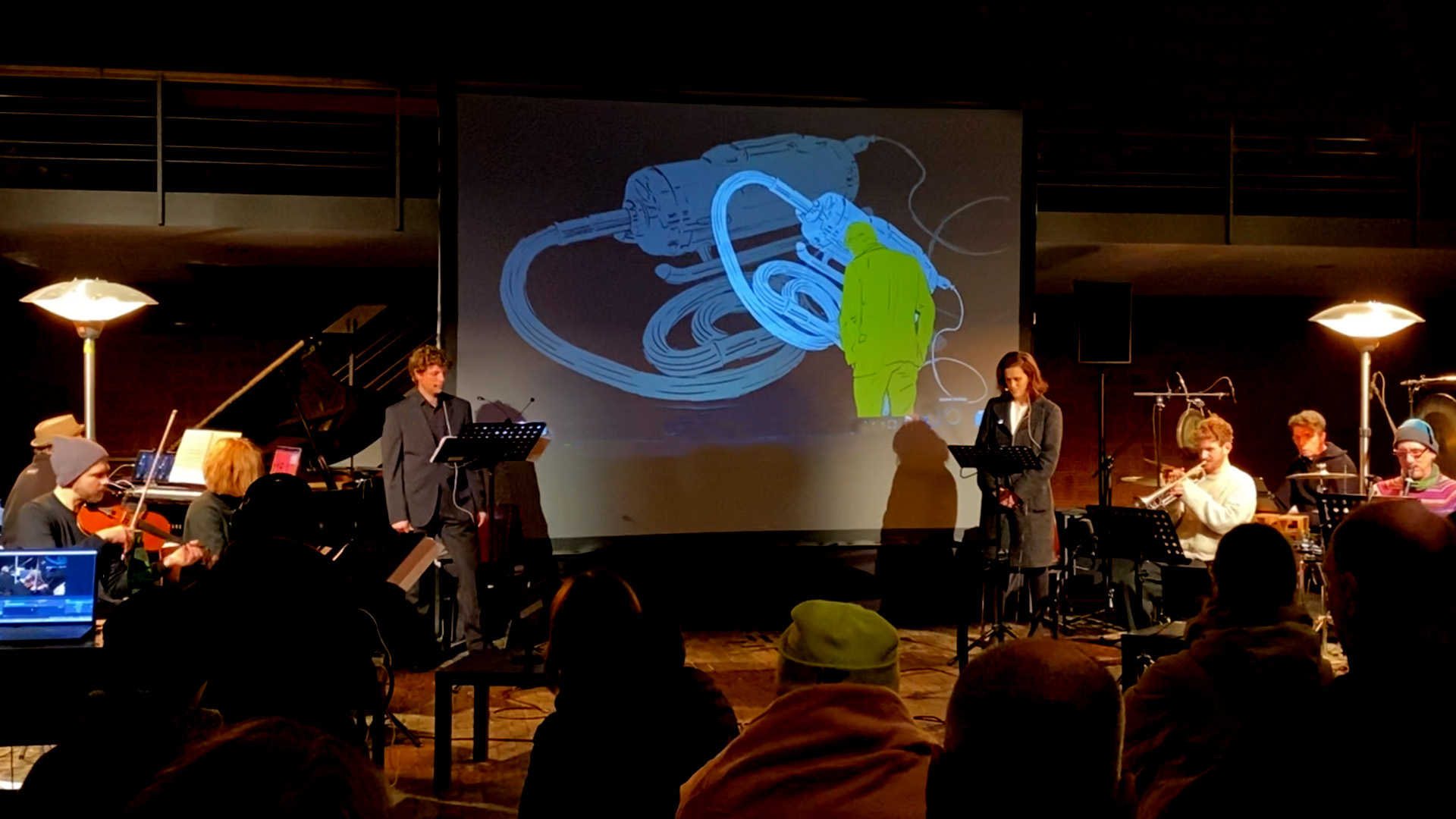 Musiker: Julia Sanjurjo, Alex Nowitz, Frank Gratkowski, Pascal Klewer, Axel Lindner, Elisabeth Coudoux, Dirk Rothbrust, Simon Nabatov